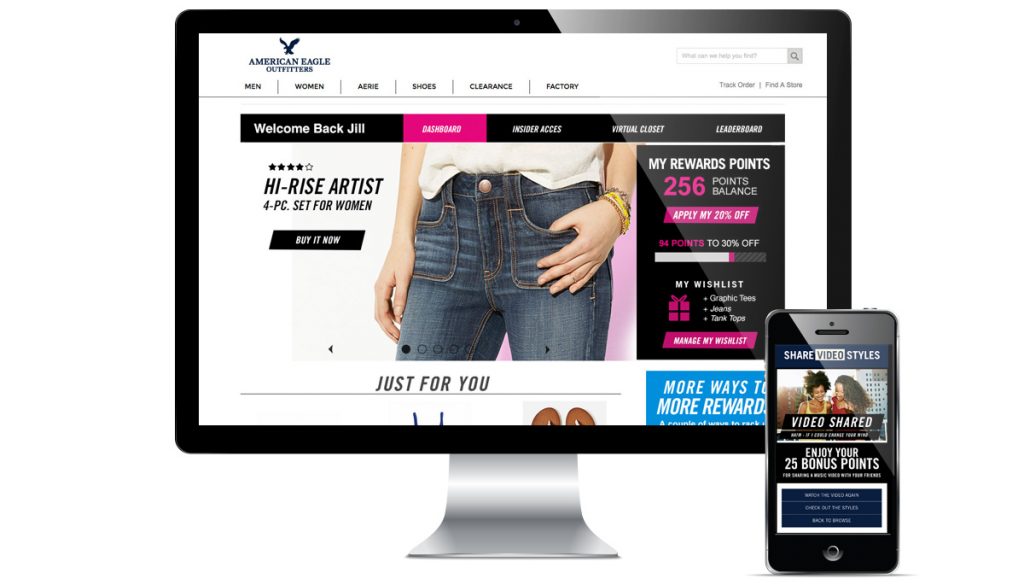 American Eagle Rewards Site Redesign