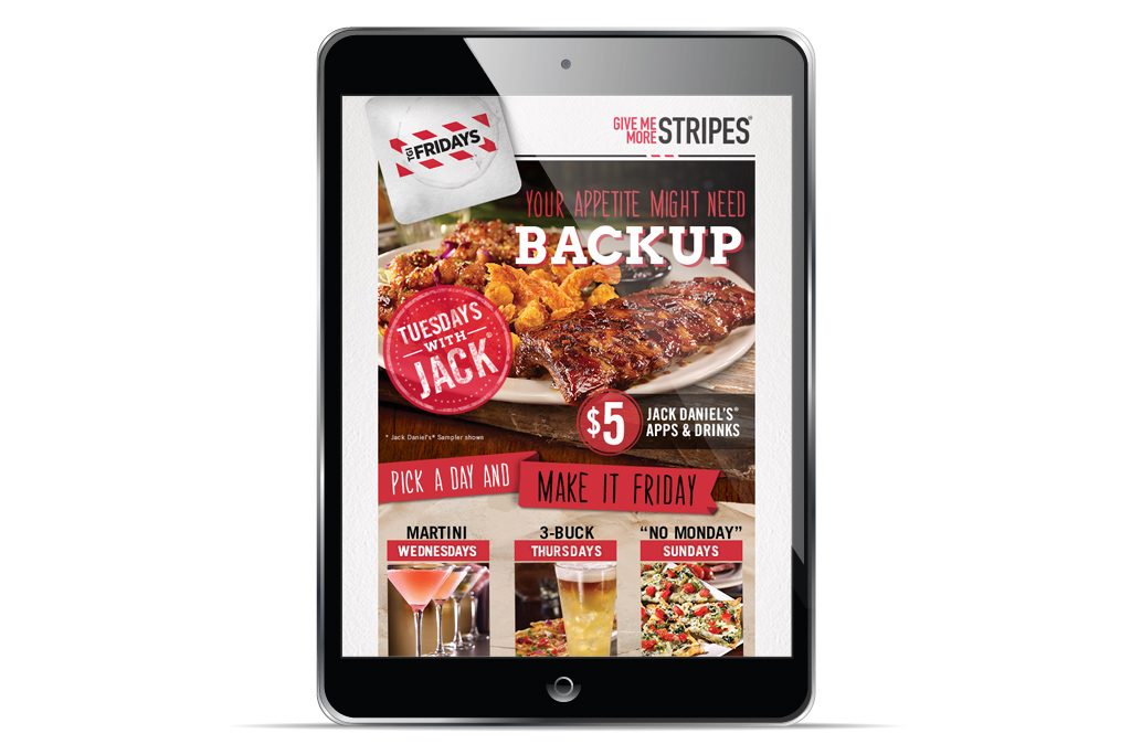 TGIFriday’s Weekly Email Campaigns