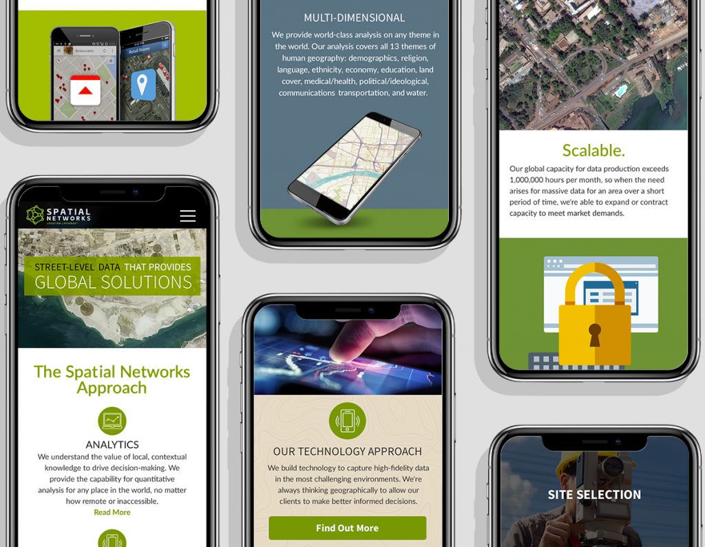 SNI Site Redesign - Mobile views