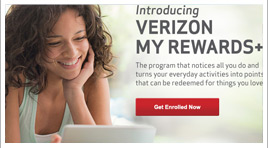 Verizon My Rewards+ Site
